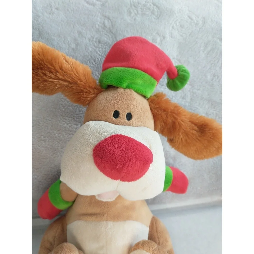 Sound N Light A be‎ ANIMATRONICS Flapping Ears Singing Christmas Hat Dog Sing